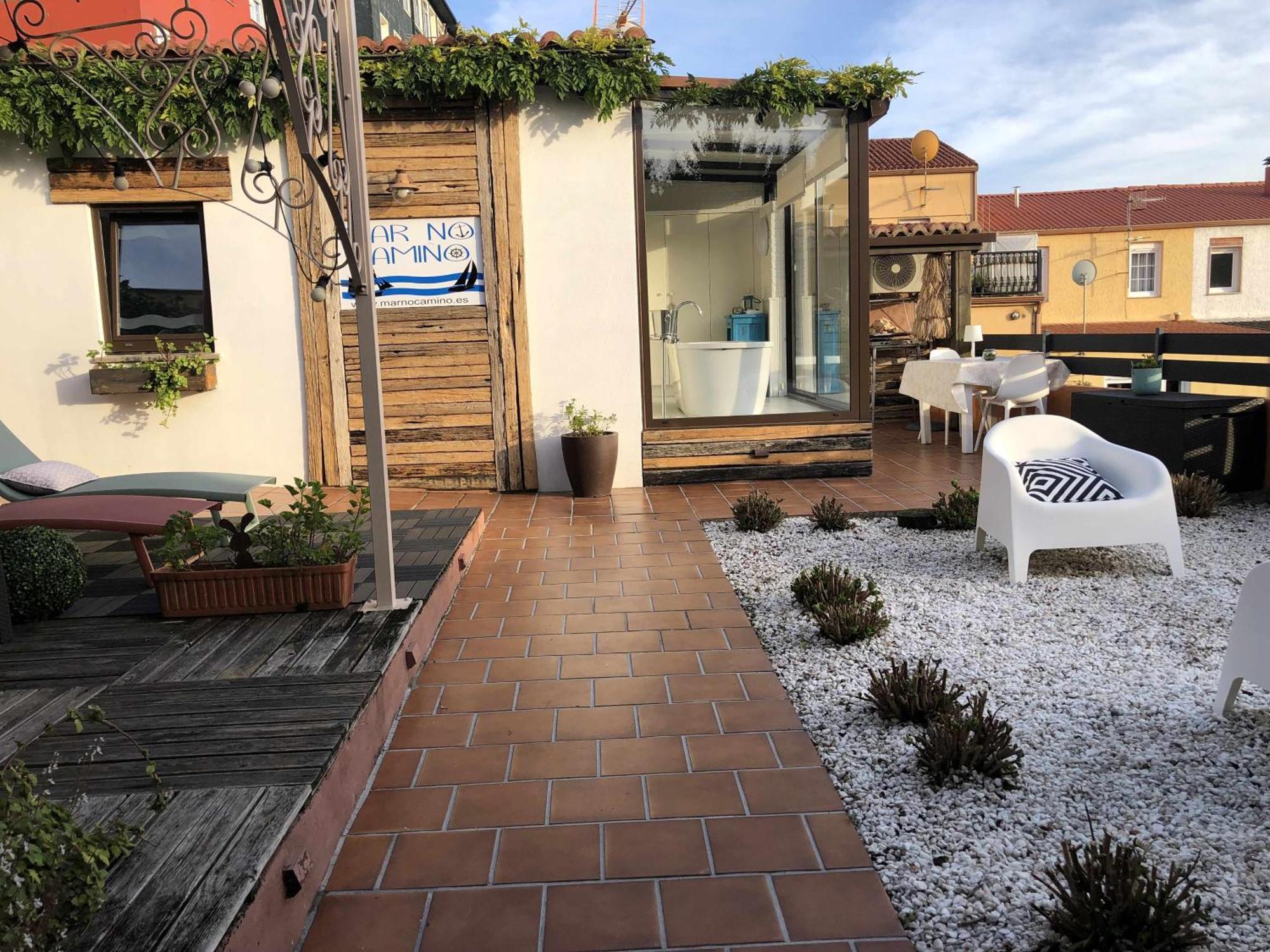 Mar No Camino Terraza Banera Con Vista Al Mar Villa Brens Екстериор снимка